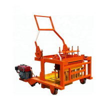 Diesel Engine QCM4-30 Egg Laying Mobile Block Making Machine for sale