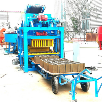 QTJ4-25C Automatic Cement Interlock Brick Block Making Machine for sale