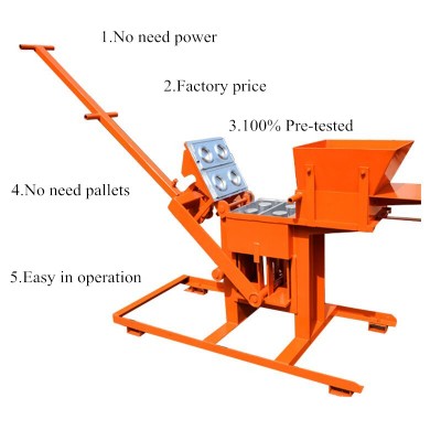 Hongbaoyuan manufacturer clay manual Brick Making small machine QMR2-40 for sale