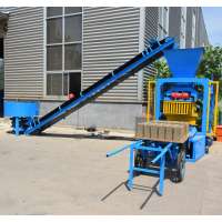 QTJ4-26 Semi Automatic Concrete Hollow Paver Block Making Machine